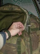 Рюкзак камуфляж оригинал, с 2-мя карманами - Field Pack, DPM, IRR, Transponder AJK. Б/у №64