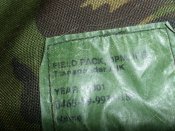 Рюкзак камуфляж оригинал, с 2-мя карманами - Field Pack, DPM, IRR, Transponder AJK. Б/у №64