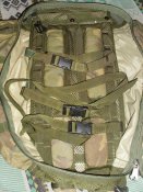 Рюкзак камуфляж оригинал, с 2-мя карманами - Field Pack, DPM, IRR, Transponder AJK. Б/у №64