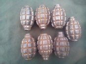 Болванки (корпуса) Ф-1 с маркировкой - 7 шт..