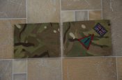 Комплект нарукавных патчей британской армии (МТР). Оригинал. 1-я БПБ.