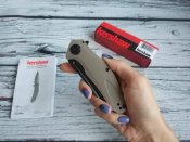 Складной нож от компании Kershaw. Модель Natrix Tan Blackwash (7007TANBW). Оригинал