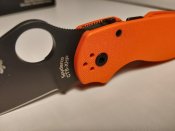 Spyderco para3 cts-xhp orange g-10