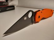 Spyderco para3 cts-xhp orange g-10