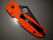 Spyderco para3 cts-xhp orange g-10