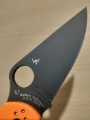 Spyderco para3 cts-xhp orange g-10
