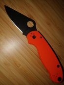 Spyderco para3 cts-xhp orange g-10