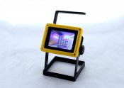 Переносной прожектор 100W с полицейской мигалкой