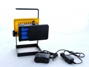Переносной прожектор 100W с полицейской мигалкой