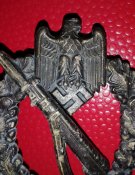 Штурмовой пехотный знак в бронзе/JFS Josef Feix & Sohne, Gablonz.