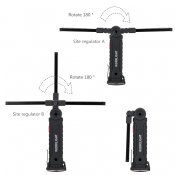 Фонарик портативный(светодиодный, раскладной, пять режимов и два цвета). USB. Блиц.
