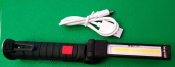 Фонарик портативный(светодиодный, раскладной, пять режимов и два цвета). USB. Блиц.