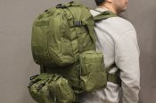 Тактический Штурмовой Военный Рюкзак с подсумками на 50-60 литров (1004)
