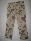 Брюки в камуфляже Клякса. Штаны милитари р.34, 100% cotton