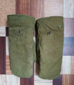 Рукавицы офицерские, зимние, натуральная овчина(зеленые).