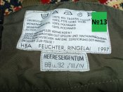 Брюки Gore-Tex однотонные олива - армия Австрии. Штаны мембранные р.88-92/III-IV (лот №13)