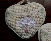 Эдельвейсы Прихватки Швейцария  2 шт