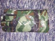 Перчатки зимние флисовые в камуфляже Woodland (Украина). Новые