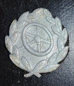 Нарукавный знак военного водителя Вермахта в серебре.
