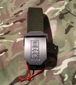 Ремень тактический 5.11 реплика олива с металлической бляхой
