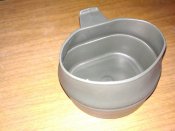 Военная складная пластиковая кружка Wildo Fold-A-Cup. Олива. Чашка-миска, объём 200 ml (лот №1)