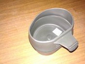Военная складная пластиковая кружка Wildo Fold-A-Cup. Олива. Чашка-миска, объём 200 ml (лот №1)