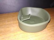 Военная складная пластиковая кружка Wildo Fold-A-Cup. Олива. Чашка-миска объём 200 ml (лот №4)