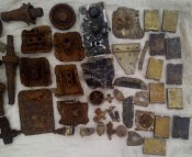 большой лот деталей самолета ИЛ-2