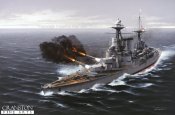 HMS Hood Opens Fire Upon the Bismarck.jpg