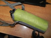 Фляга алюминевая с поилкой 500 мг Швейцария в термочехле с подвесом(За Вашу цену старт с 1-й гривны)