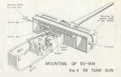 Захисна огорожка-гильзовідбивач танкової гармати 5 cm KwK 39 L/60 Pz.Kpfw. III