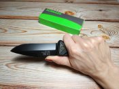 Складной нож от компании Taylor Brands LLC (Schrade). Модель SCHA6LB. Оригинал.