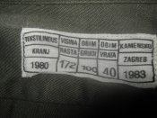 Рубашка однотонная Олива - Хорватия, размер 172/100 (лот №23)
