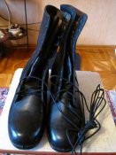 Ботинки USA Black Leather Combat Boots with Direct Molded Sole 9R(наш 42)