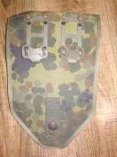 Складная лопатка с чехлом армии Бундесвер/Bundeswehr. Оригинал, клеймо, Германия. №38