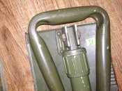 Складная лопатка с чехлом армии Бундесвер/Bundeswehr. Оригинал, клеймо, Германия. №38