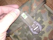 Складная лопатка с чехлом армии Бундесвер/Bundeswehr. Оригинал, клеймо, Германия. №36