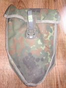 Складная лопатка с чехлом армии Бундесвер/Bundeswehr. Оригинал, клеймо, Германия. №35