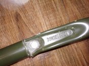 Складная лопатка с чехлом армии Бундесвер/Bundeswehr. Оригинал, клеймо, Германия. №35