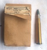 Коробка и ММГ патрона .303 British Латвия