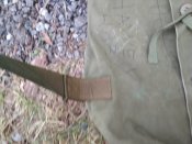Военная сумка-баул в цвете олива, брезент, б/у (лот №1)