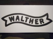 Наклейка "Walther" 9,5х3см..
