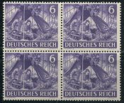 Рейх Вермахт радисты квартблок MNH **