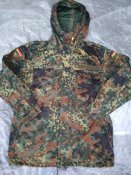 Новая камуфляжная парка Flecktarn армии Bundeswehr - Gr.4 165-175/105. Куртка с капюшоном флектарн