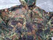 Новая камуфляжная парка Flecktarn армии Bundeswehr - Gr.14 185-195/105. Куртка с капюшоном флектарн