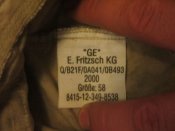 Китель и брюки Gr 16 Bundeswehr Tropentarn + панама 58р.