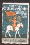 Reklamemarke-Frankfurt-MDoeringCoEulen-Seife-Reiter-auf-Schimmel-mFahne.jpg
