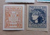 Подборка марок УНР, ЗУНР