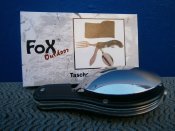 Набор столовый карманный туристический 4 в 1 Fox Outdoor 44050 Германия