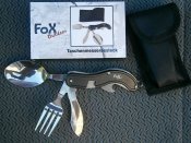 Набор столовый карманный туристический 4 в 1 Fox Outdoor 44050 Германия